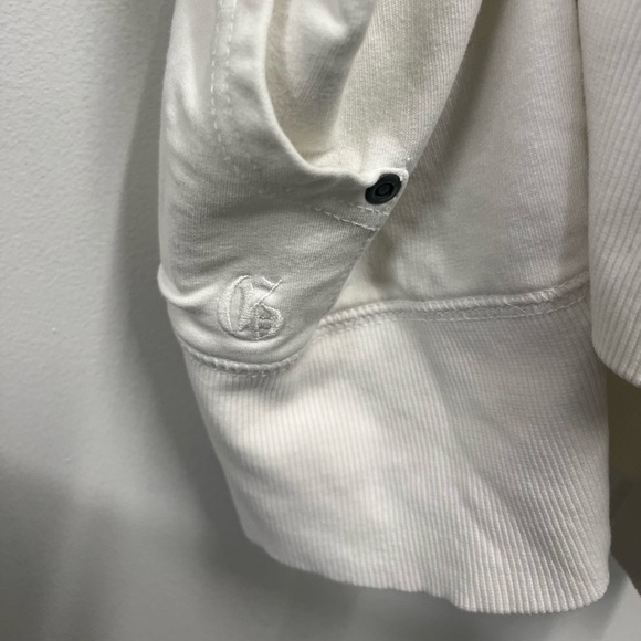 GAP Vintage Soft White Hoodie Rushing Full Zip Long Women’s Large Long Layer Top - Picture 8 of 12